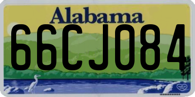 AL license plate 66CJ084