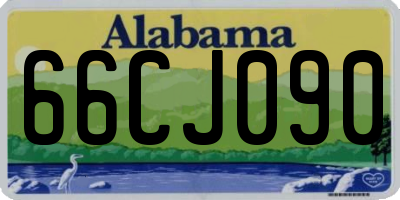 AL license plate 66CJ090