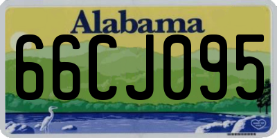 AL license plate 66CJ095