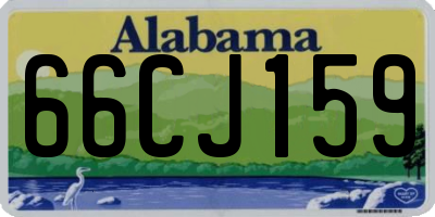 AL license plate 66CJ159
