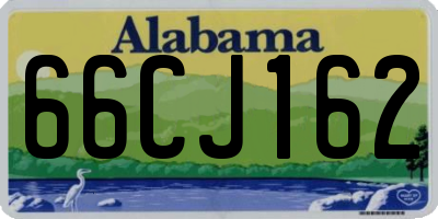 AL license plate 66CJ162
