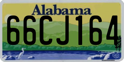 AL license plate 66CJ164