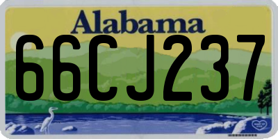 AL license plate 66CJ237