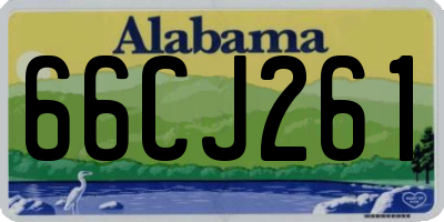 AL license plate 66CJ261