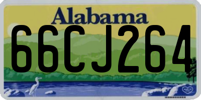 AL license plate 66CJ264