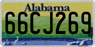 AL license plate 66CJ269