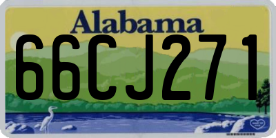 AL license plate 66CJ271