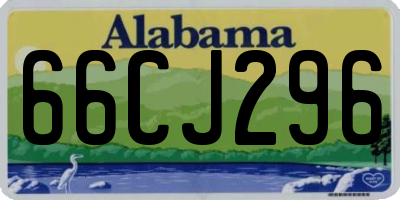 AL license plate 66CJ296
