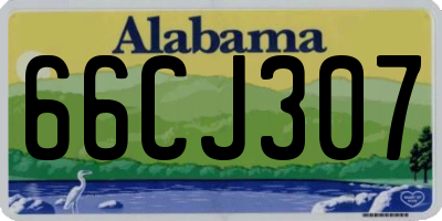 AL license plate 66CJ307