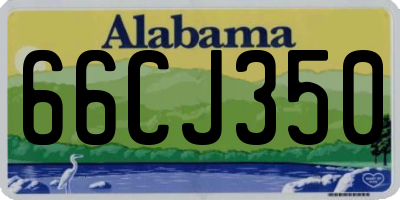 AL license plate 66CJ350