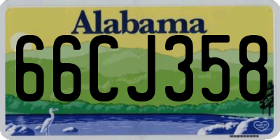 AL license plate 66CJ358