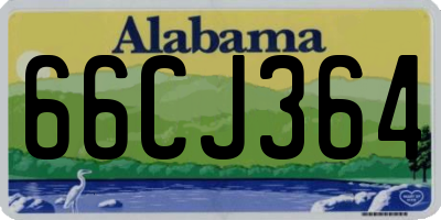 AL license plate 66CJ364