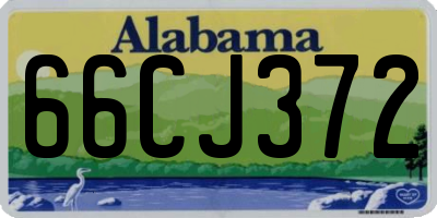AL license plate 66CJ372