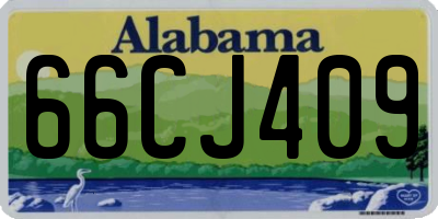AL license plate 66CJ409