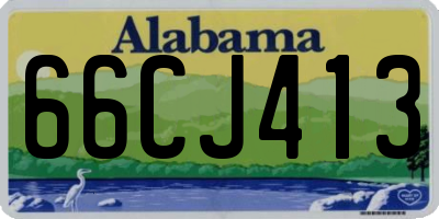 AL license plate 66CJ413