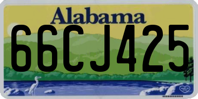 AL license plate 66CJ425
