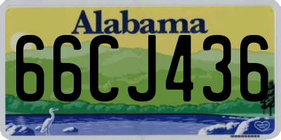 AL license plate 66CJ436