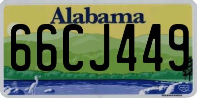 AL license plate 66CJ449