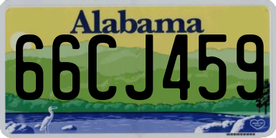 AL license plate 66CJ459