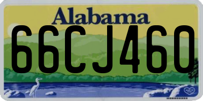 AL license plate 66CJ460