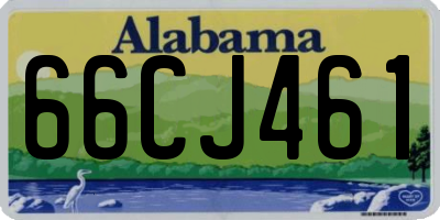 AL license plate 66CJ461