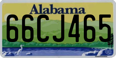 AL license plate 66CJ465