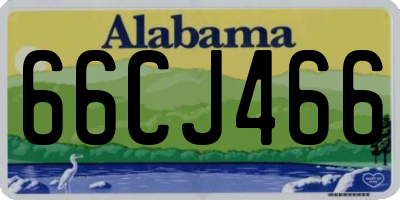 AL license plate 66CJ466