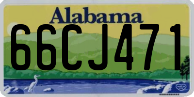 AL license plate 66CJ471