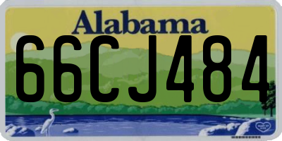 AL license plate 66CJ484