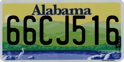 AL license plate 66CJ516