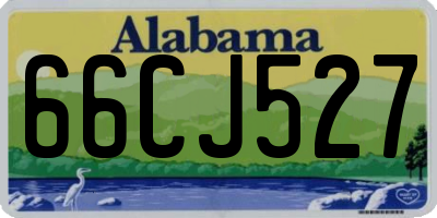 AL license plate 66CJ527