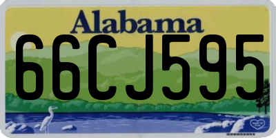 AL license plate 66CJ595