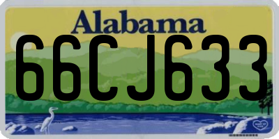 AL license plate 66CJ633