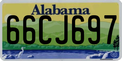 AL license plate 66CJ697