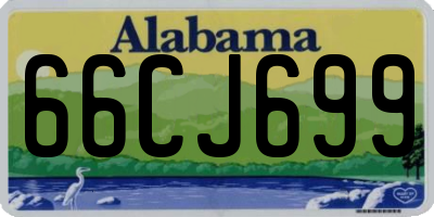 AL license plate 66CJ699