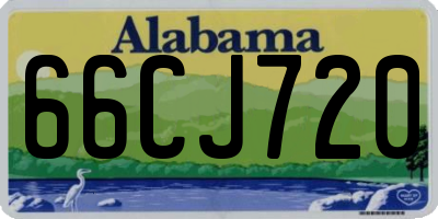 AL license plate 66CJ720