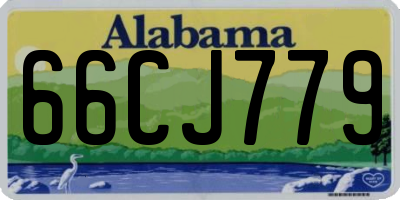AL license plate 66CJ779