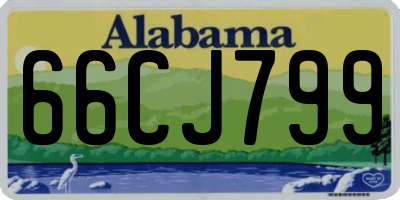 AL license plate 66CJ799