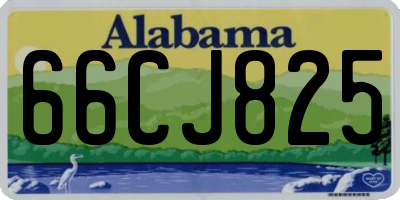 AL license plate 66CJ825