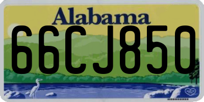 AL license plate 66CJ850