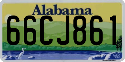AL license plate 66CJ861