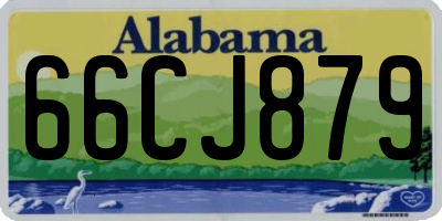 AL license plate 66CJ879