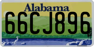 AL license plate 66CJ896