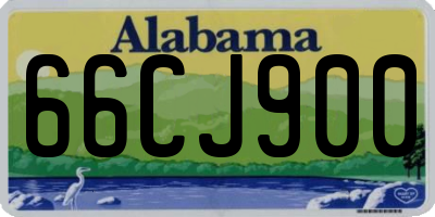 AL license plate 66CJ900