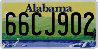 AL license plate 66CJ902