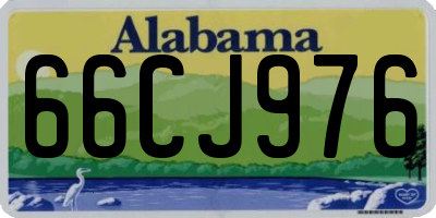 AL license plate 66CJ976