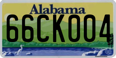 AL license plate 66CK004