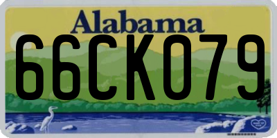 AL license plate 66CK079