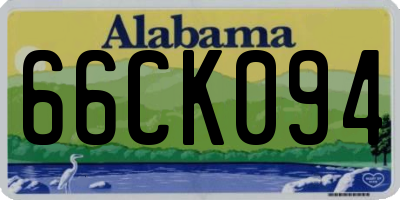 AL license plate 66CK094