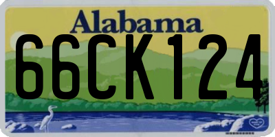 AL license plate 66CK124